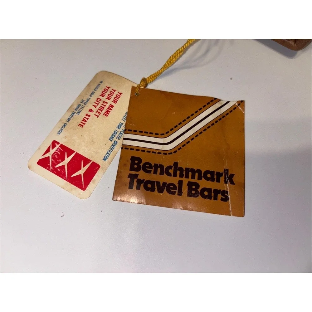Vintage Benchmark Travel Bars Two Bottle Bar Brown Picnic